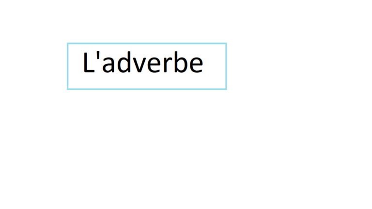 L’adverbe