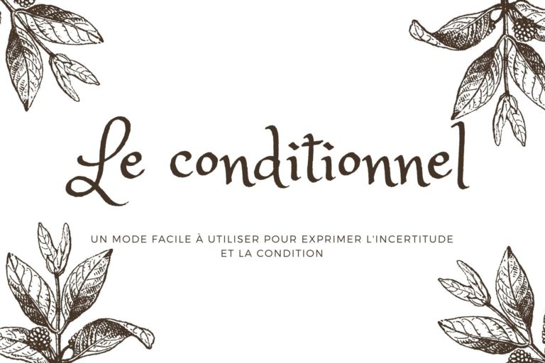 savoir conjuguer le conditionnel
