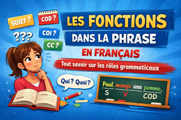 grammaire les fonctions