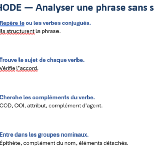 Maitriser les fonctions grammaticales – Image 3